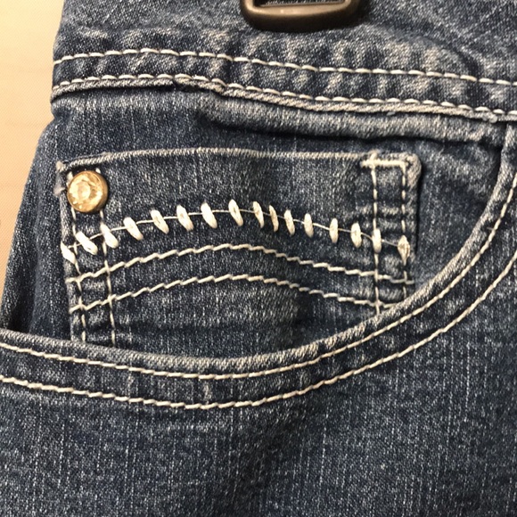 Dress Barn denim distressed hem bling skirt - Picture 13 of 13